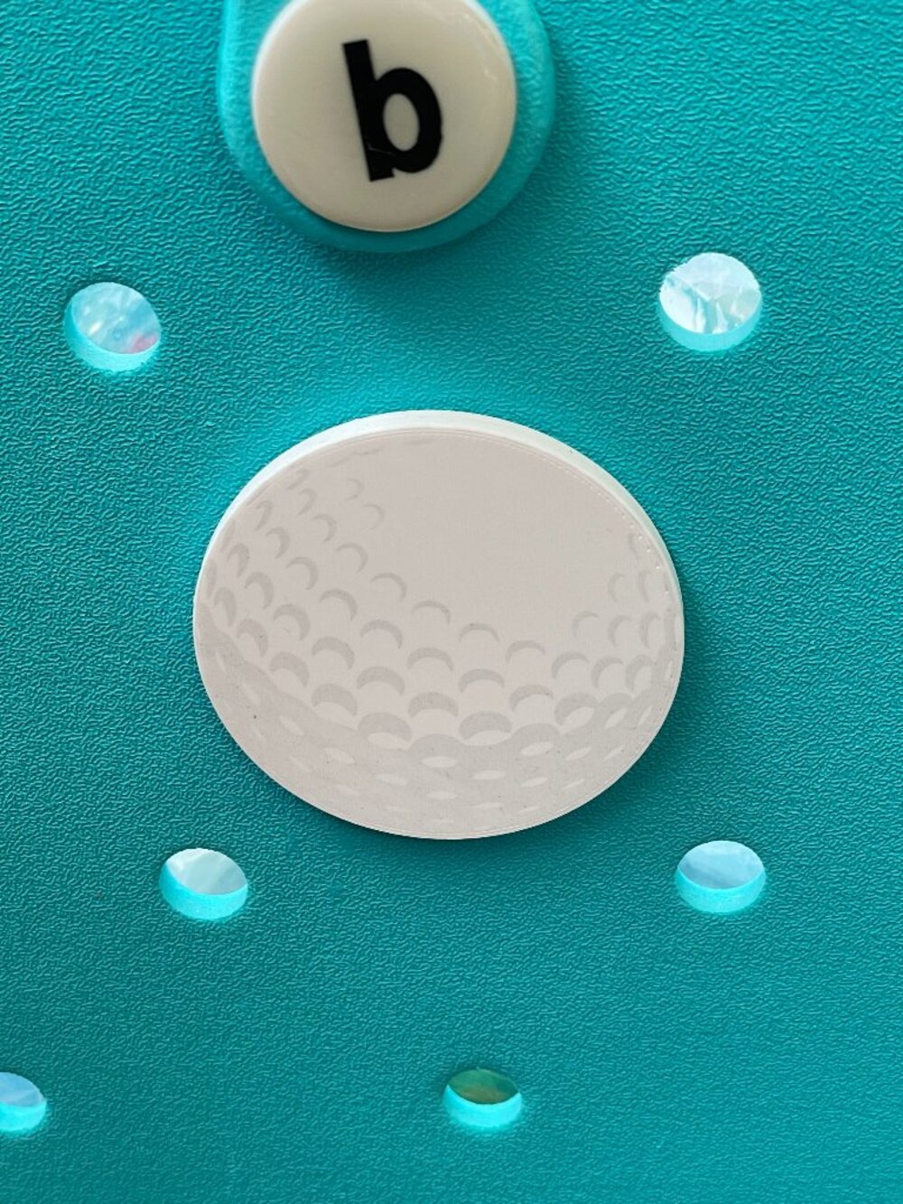 Golf Ball Bogg Charm-Golf Bogg Charm-Golf Bogg Bit-New!